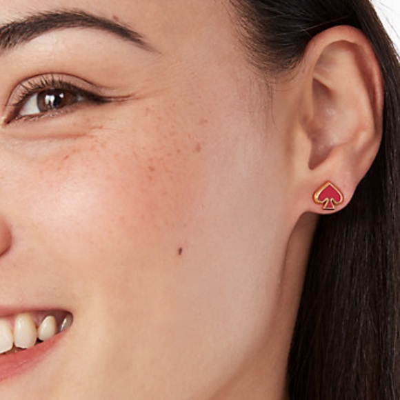 New Kate Spade everyday spade enamel studs - Picture 2 of 10